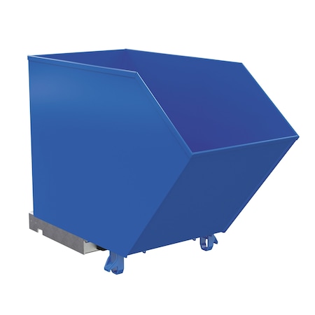 Vestil LOW PROFILE HOPPER LD .75 CUBIC YARD-BLUE H-75-LD